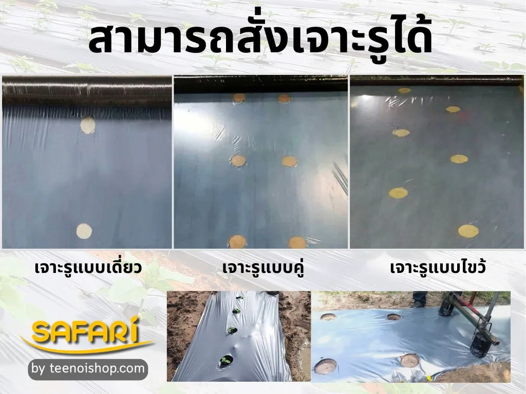 พลาสติกคลุมดินสามารถสั่งเจาะรูได้