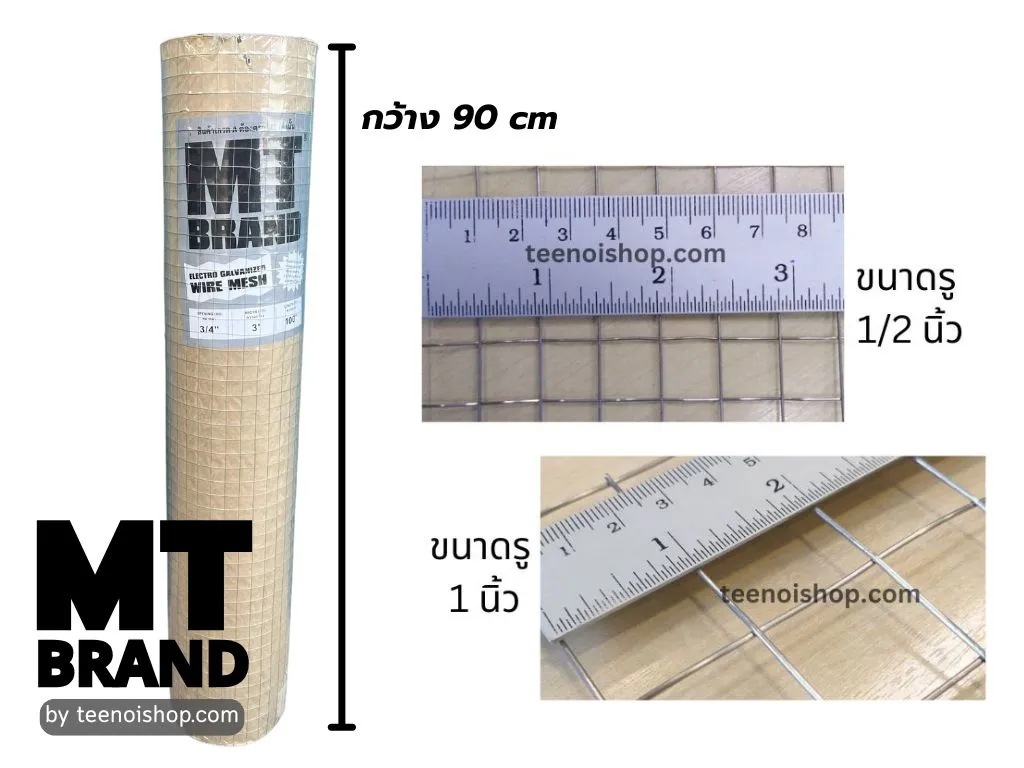 ขนาดจาของลวดตาข่าย