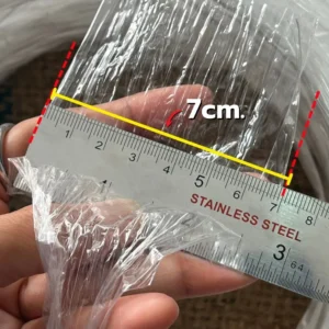 เชือกฟาง เส้นกลาง สีขาว 7cm