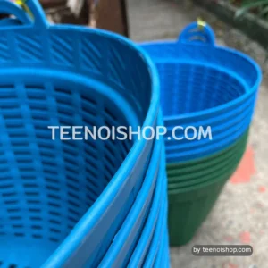 เข่งพลาสติก ทรงกลมมีหูจับ_3
