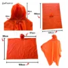 เสื้อกันฝน รุ่นค้างคาว ขนาดของสินค้า
