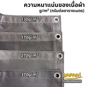 Mesh Sheet-เปรียบเทียบความหนาแน่น