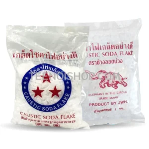โซดาไฟตราดาวและตราช้างลอดบ่วง