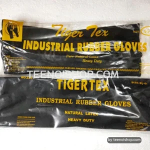 ถุงมือยางดำ ตราTiger Tex จากยางธรรมชาติ เกรดA