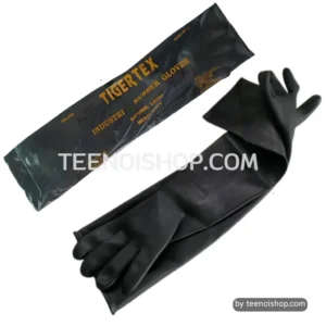ถุงมือยางดำ ตราTiger Tex ยาวถึงไหล่