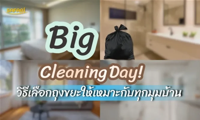 Big Cleaning Day: วิธีเลือกถุงขยะให้เหมาะกับทุกมุมบ้าน